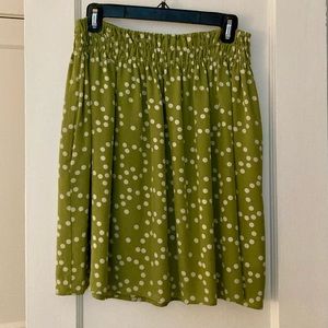 Anthropologie polka dot skirt